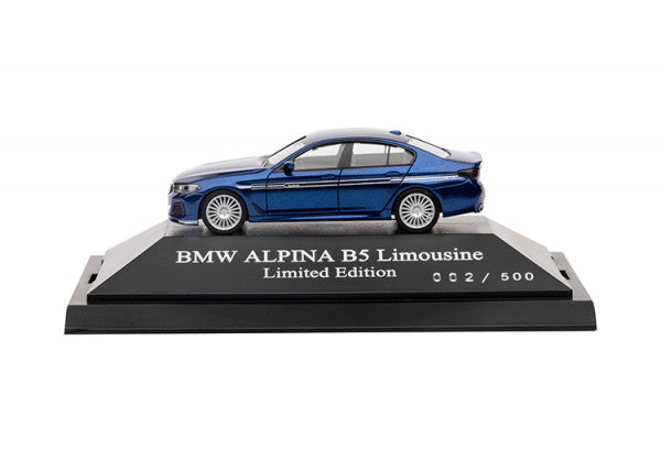 ミニチュアカー BMW ALPINA B5 リムジン(G30)限定版(LCI モデル) 1/87(ブルー)