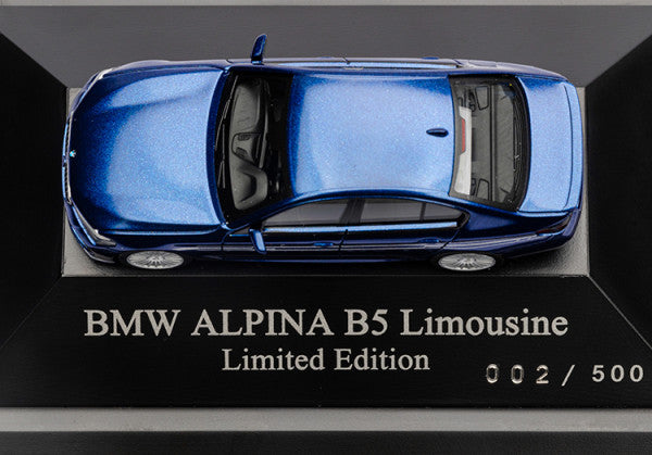 ミニチュアカー BMW ALPINA B5 リムジン(G30)限定版(LCI モデル) 1/87(ブルー)