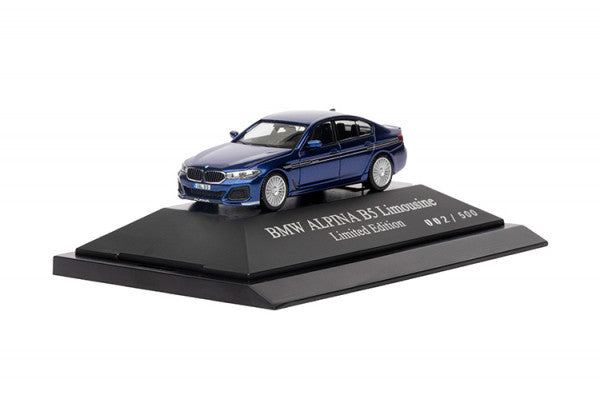 ミニチュアカー BMW ALPINA B5 リムジン(G30)限定版(LCI モデル) 1/87(ブルー)