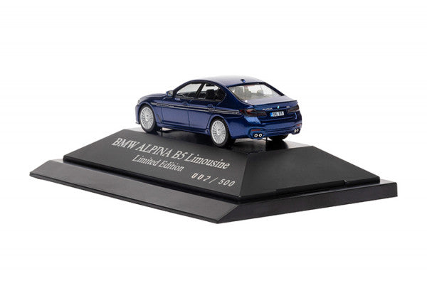 ミニチュアカー BMW ALPINA B5 リムジン(G30)限定版(LCI モデル) 1/87(ブルー)