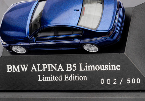 ミニチュアカー BMW ALPINA B5 リムジン(G30)限定版(LCI モデル) 1/87(ブルー)