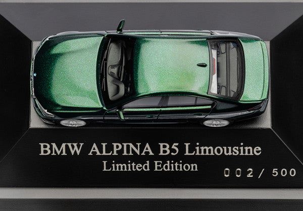 ミニチュアカー BMW ALPINA B5 リムジン(G30)限定版(LCI モデル) 1/87(グリーン)