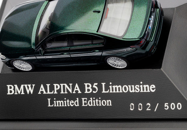 ミニチュアカー BMW ALPINA B5 リムジン(G30)限定版(LCI モデル) 1/87(グリーン)