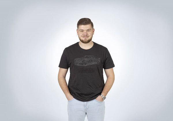 ALPINAクラシック Tシャツ CSLブラック ユニセックス