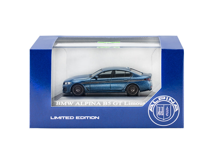 モデルカー BMW ALPINA B5 GTリムジン (G30) アークティック レーズ ブルー 1/87 限定版