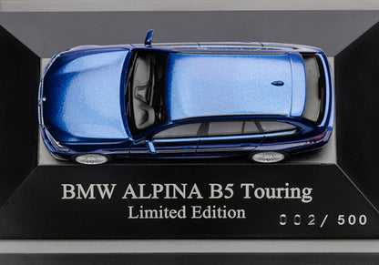 ミニチュアカー BMW ALPINA B5 ツーリング(G31)限定版（LCI モデル） 1/87（ブルー）