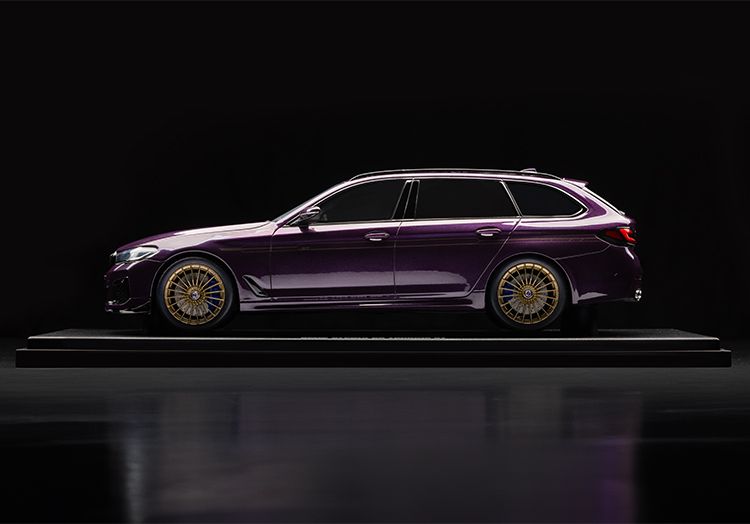 ミニチュアカー BMW ALPINA B5GT ツーリング(G31LCI) テクノバイオレット 1/18