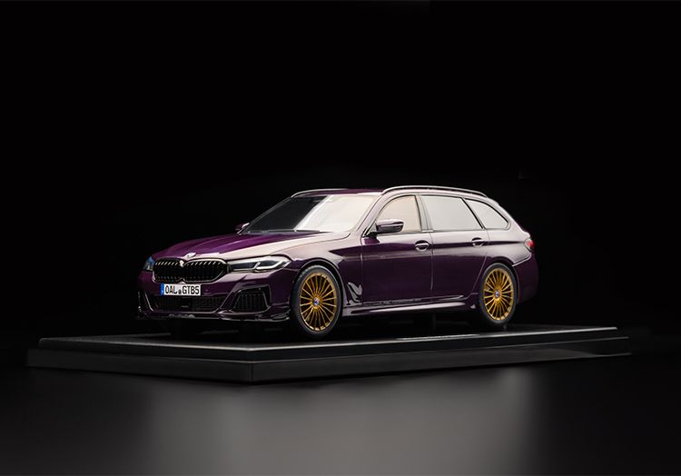 ミニチュアカー BMW ALPINA B5GT ツーリング(G31LCI) テクノバイオレット 1/18