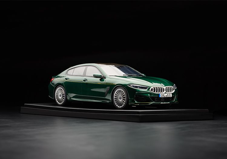 ミニチュアカー BMW ALPINA B8 グランクーペ(G16) ALPINAグリーン 1/18